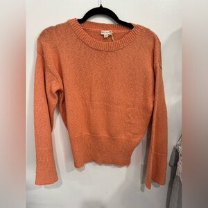 Hem & Thread Lightweight Scoopneck Sweater in Burnt Orange